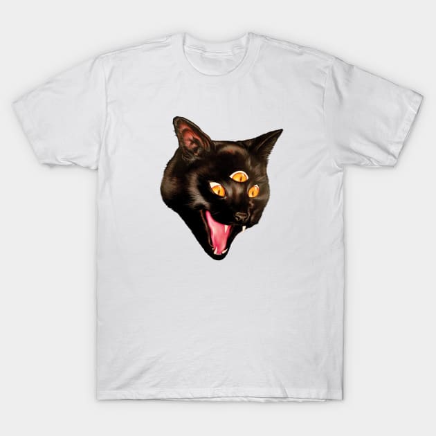 Three Eyed Cat T-Shirt by DSTRBO